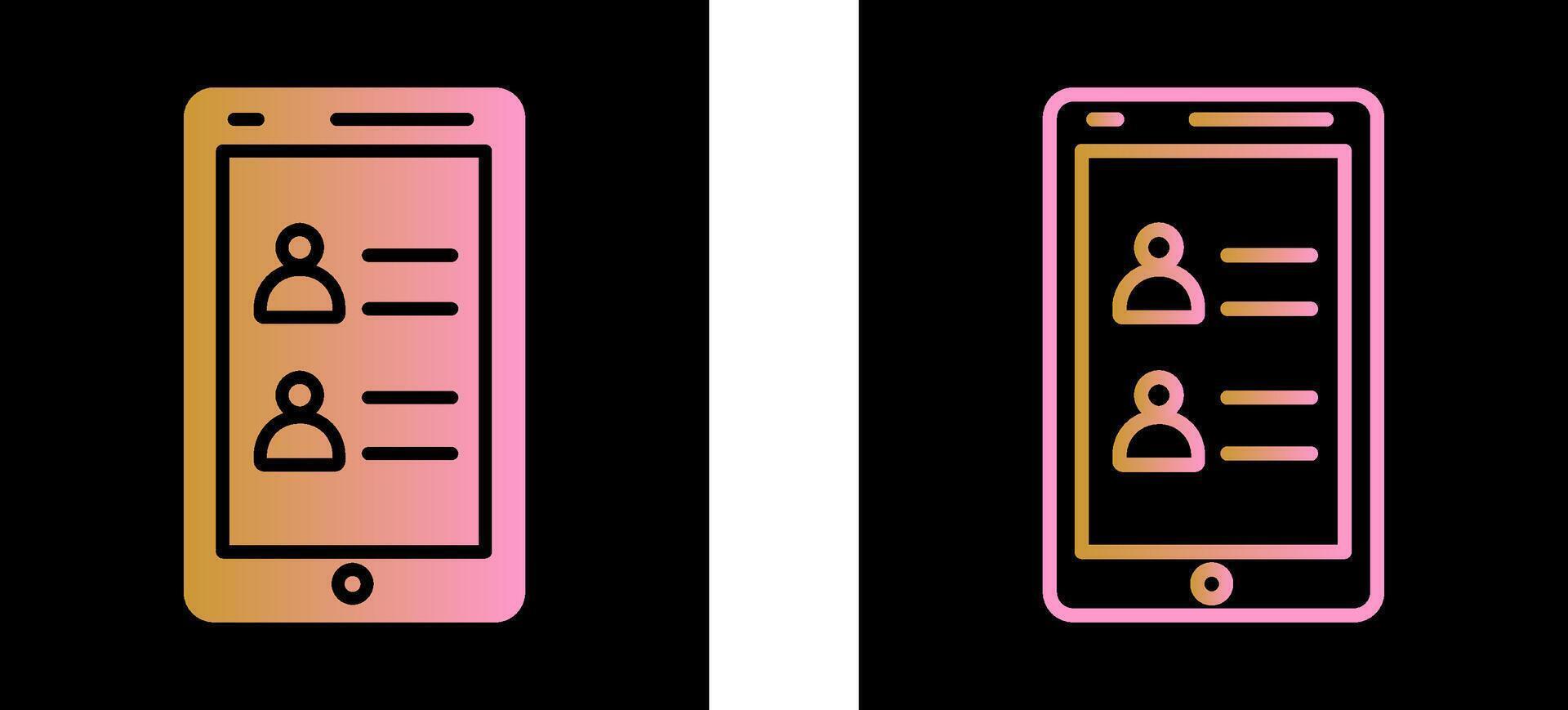 Contacts Vector Icon