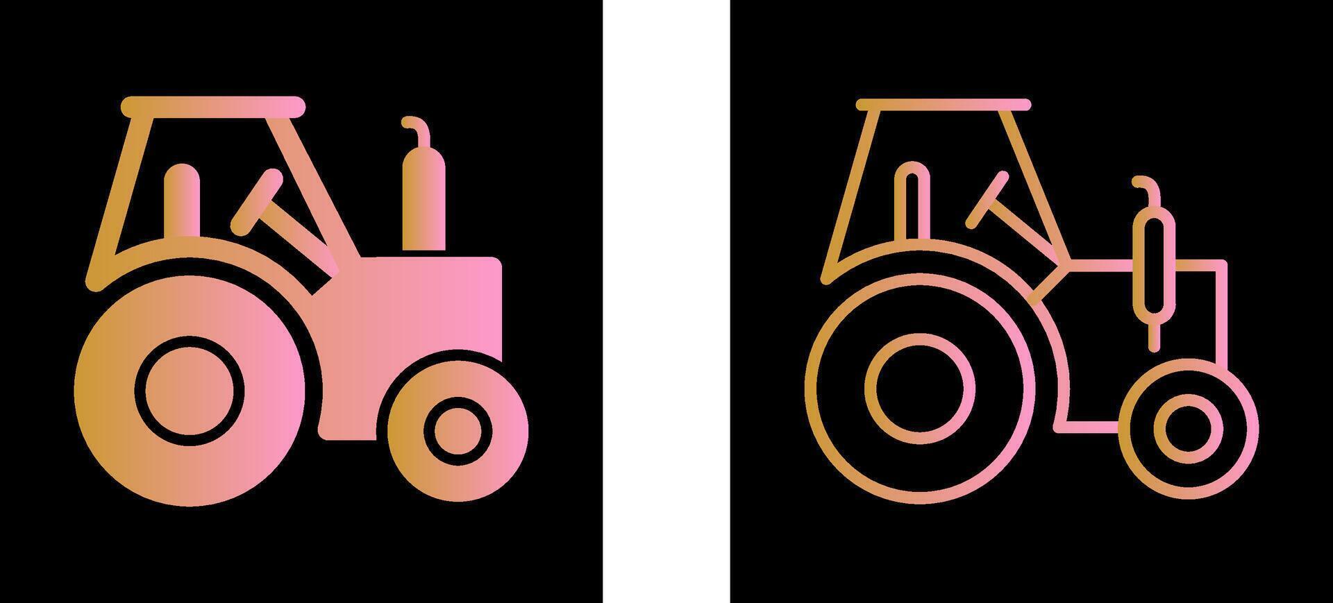 icono de vector de tractor