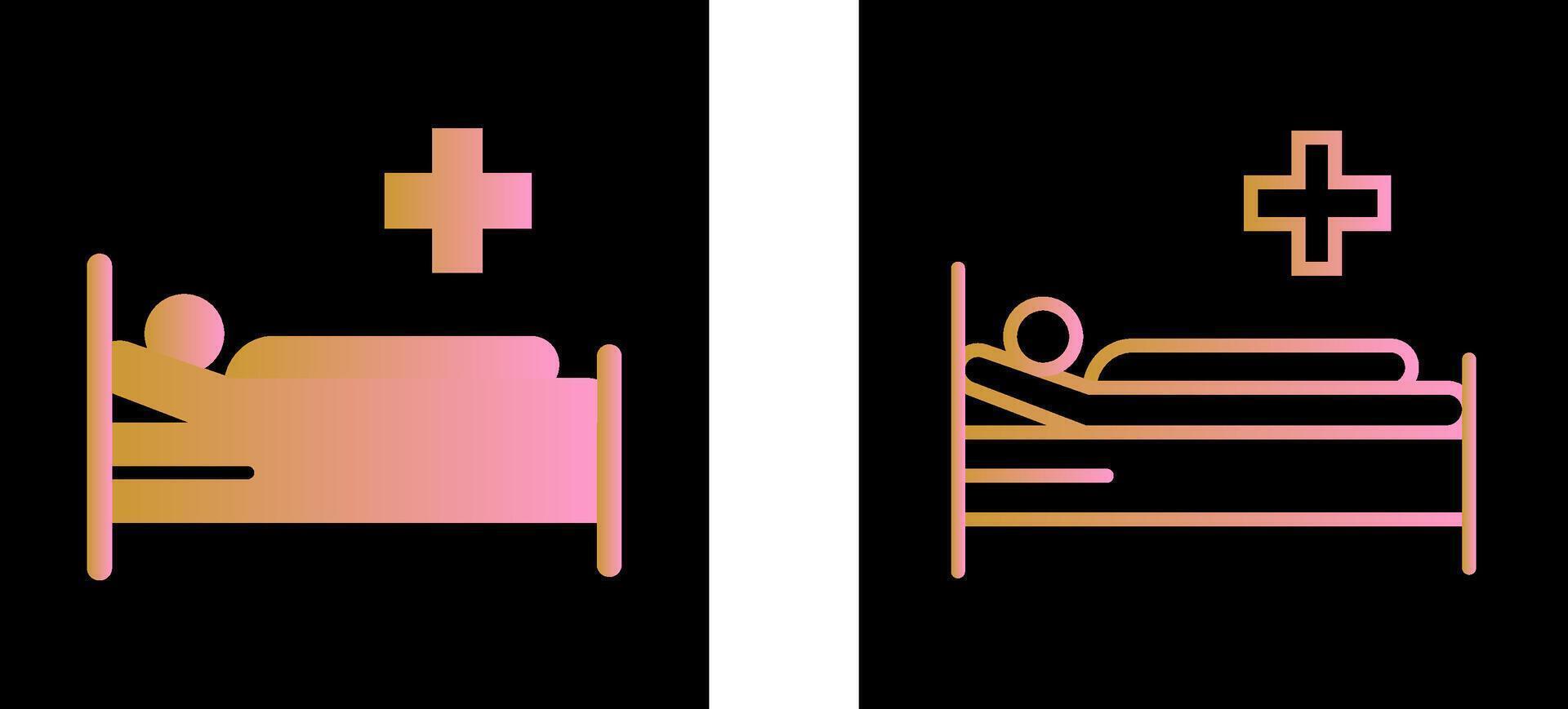 Patient Bed Vector Icon