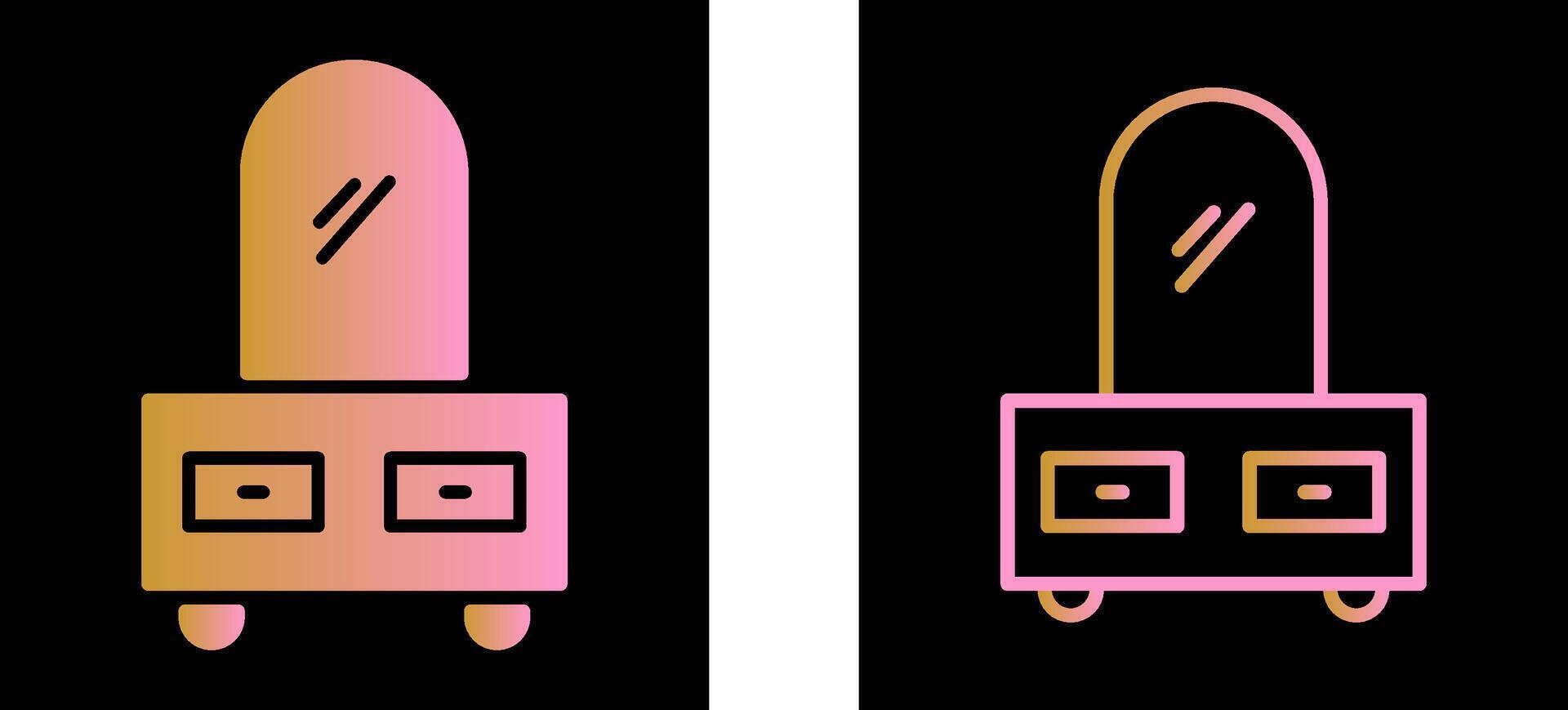 Dressing Table Vector Icon
