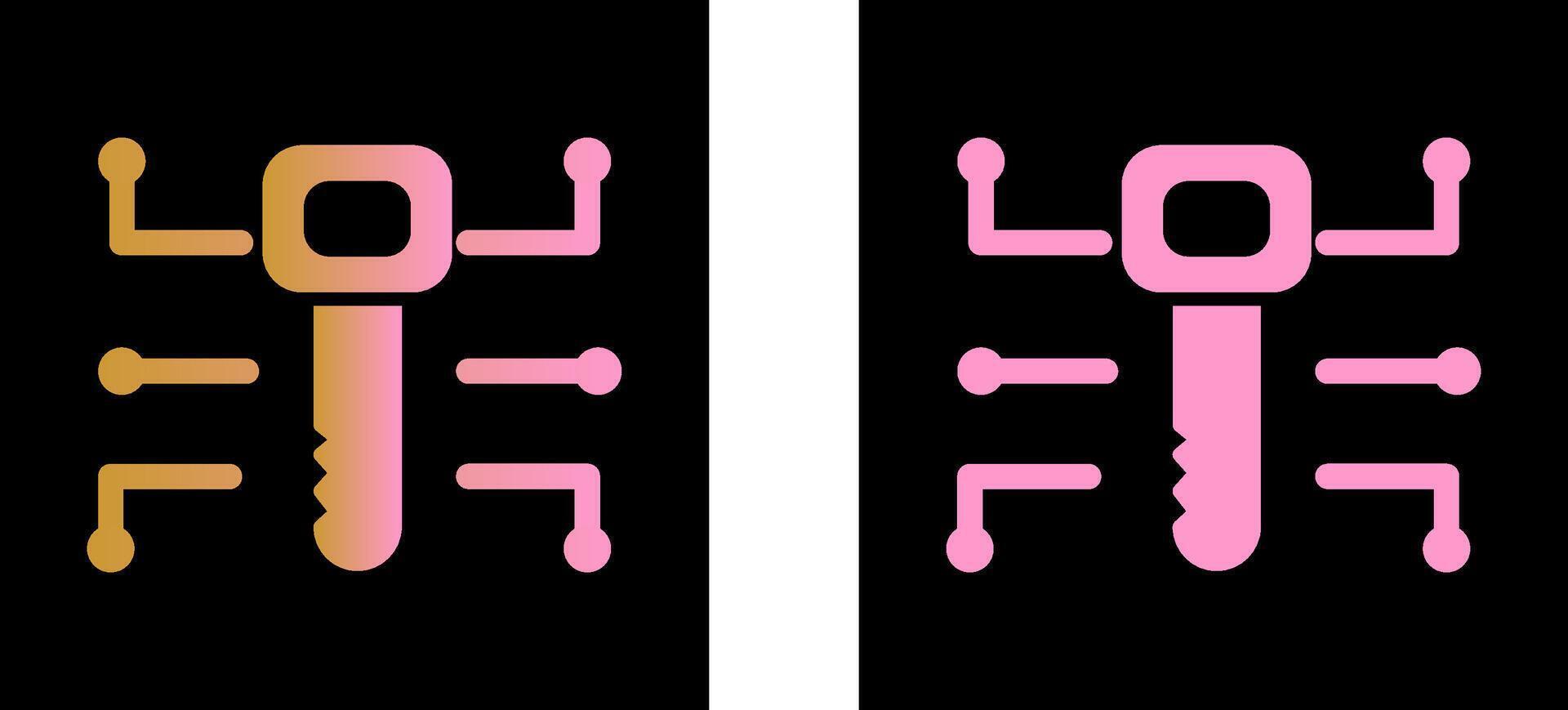 Electronic Key Vector Icon