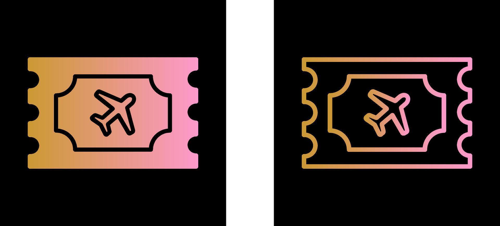 Plane Tickets Vector Icon