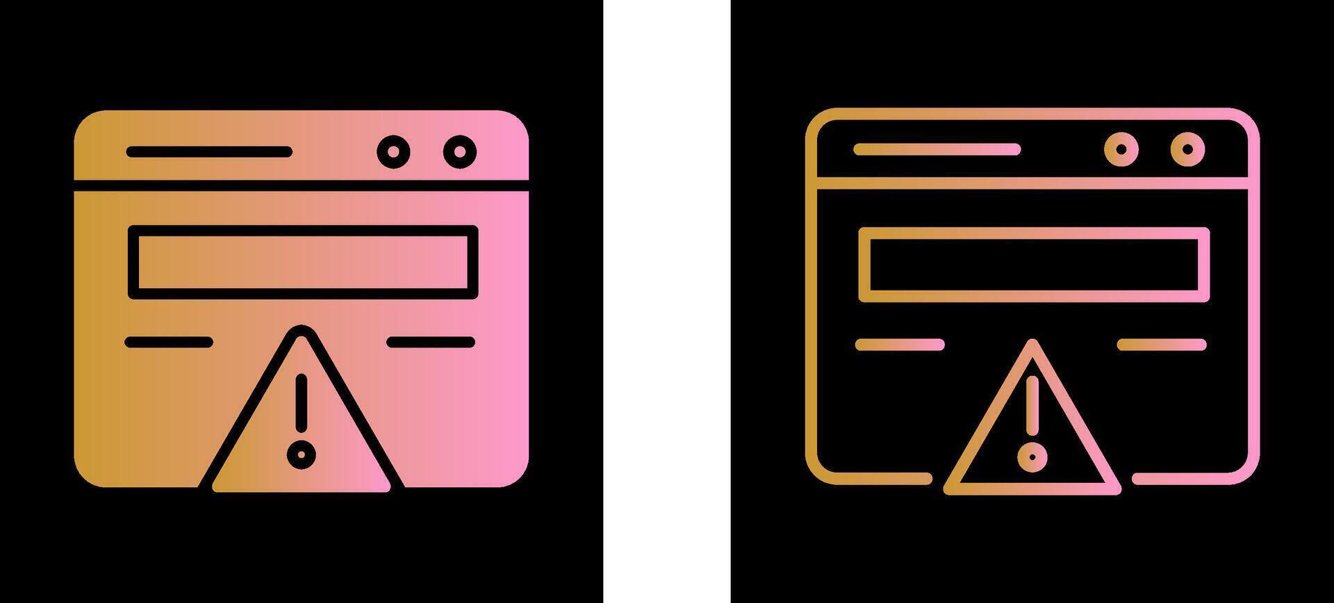 Web Error Vector Icon