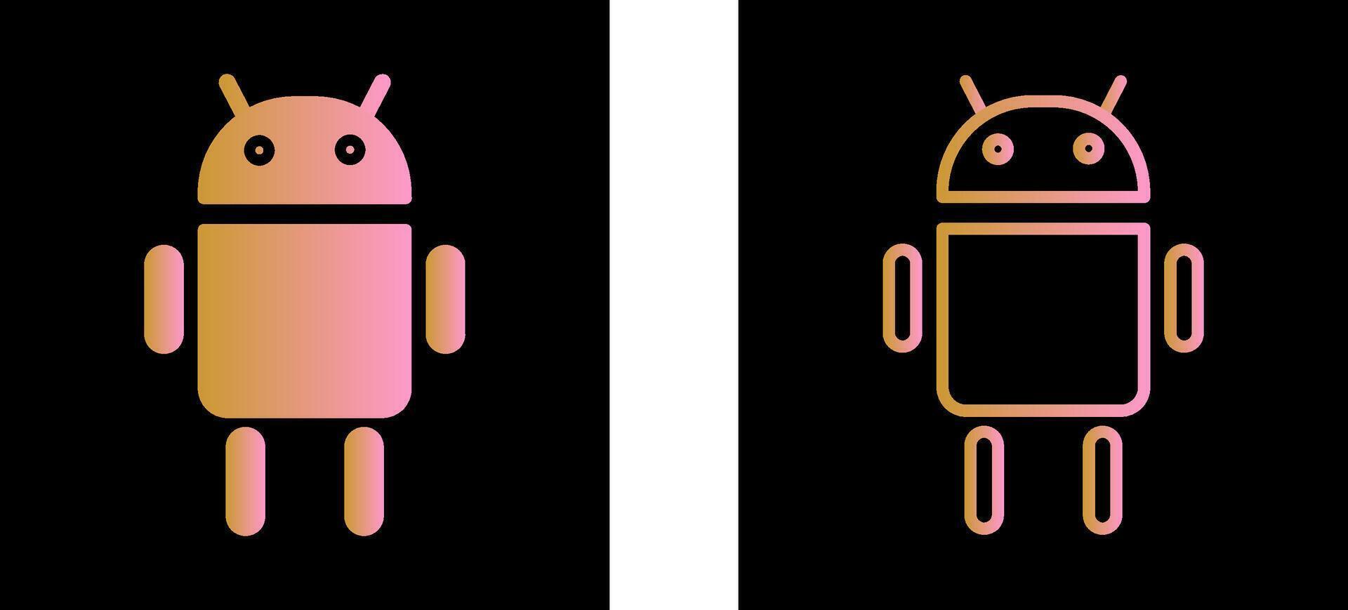 icono de vector de Android