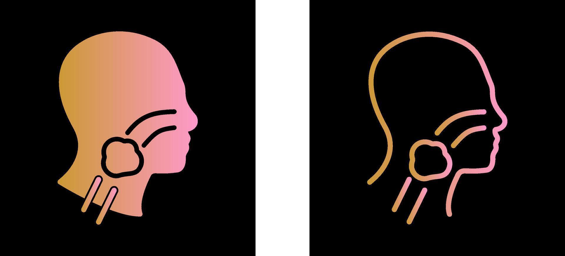 Throat Cancer Vector Icon