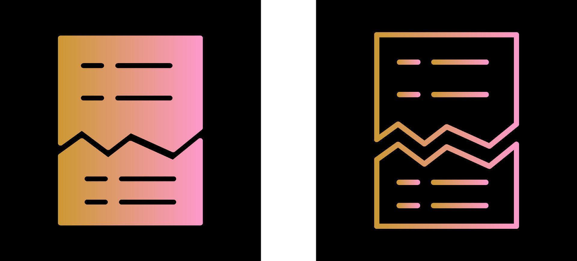 Corrupted List Vector Icon