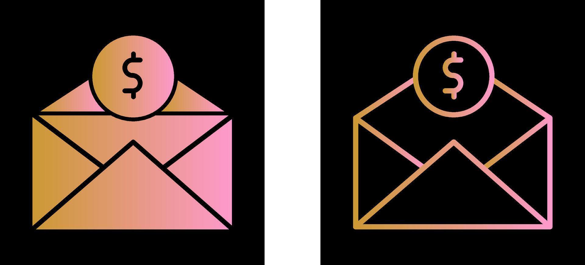 Mail Coin Vector Icon
