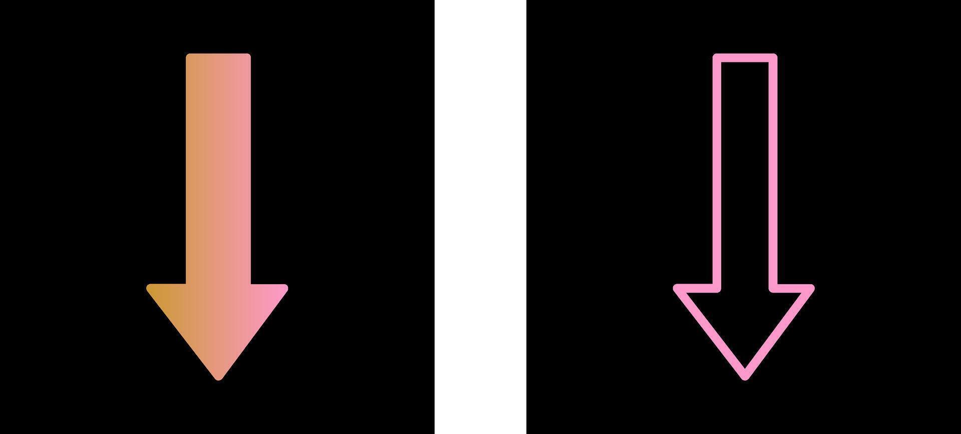 Arrow Down Vector Icon