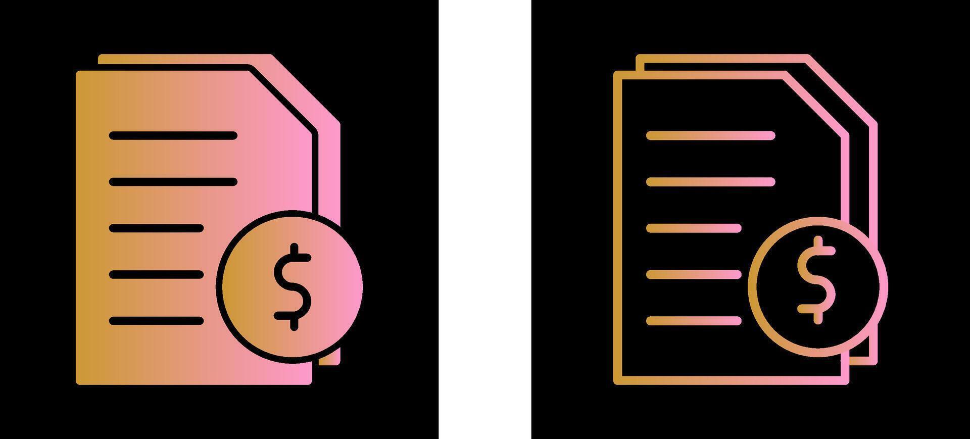 Invoices Vector Icon