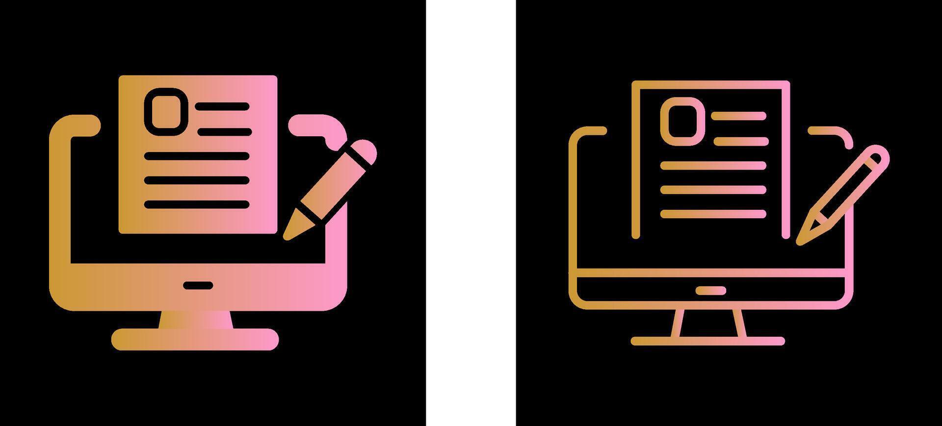 Blog Vector Icon
