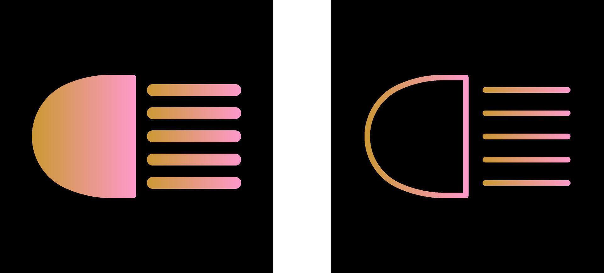 Headlight Vector Icon