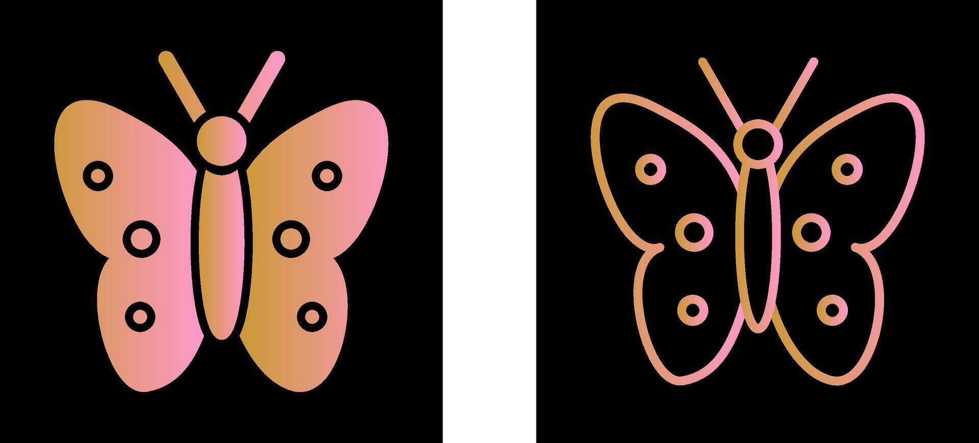 icono de vector de mariposa