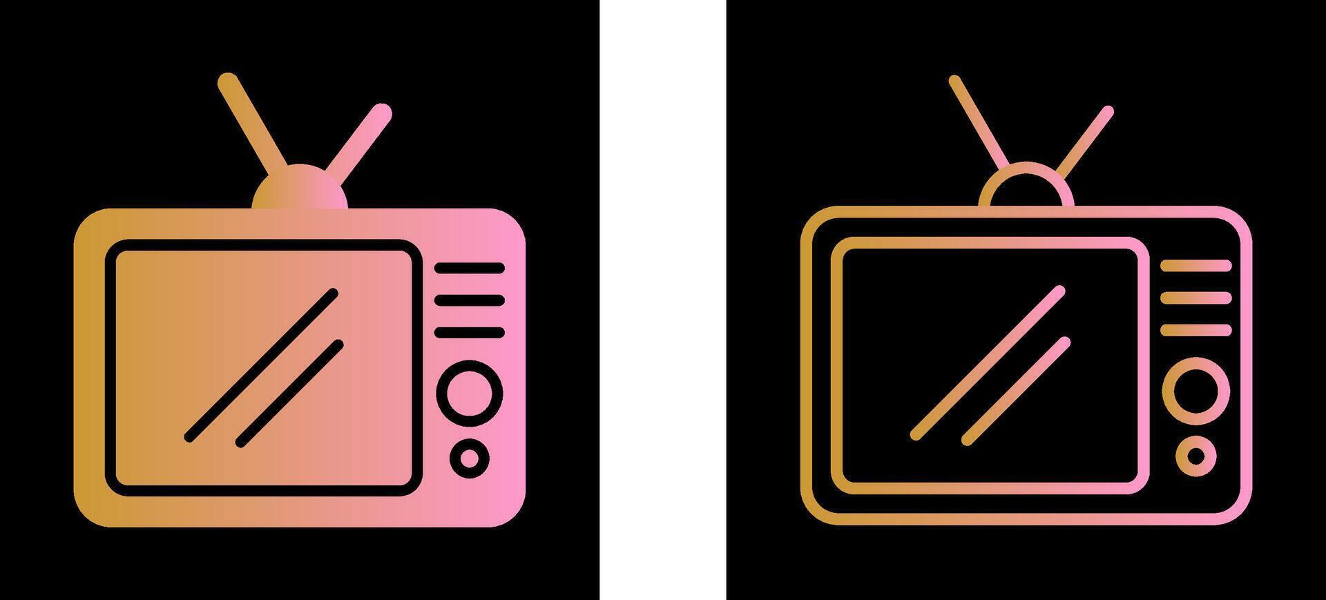 TV Set Vector Icon