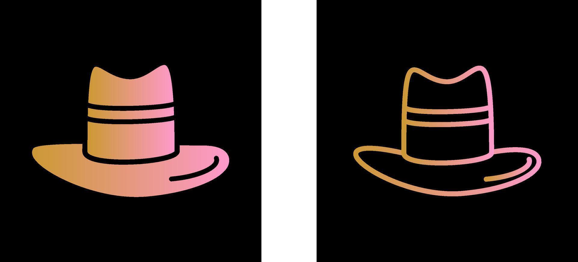 de los hombres sombrero vector icono