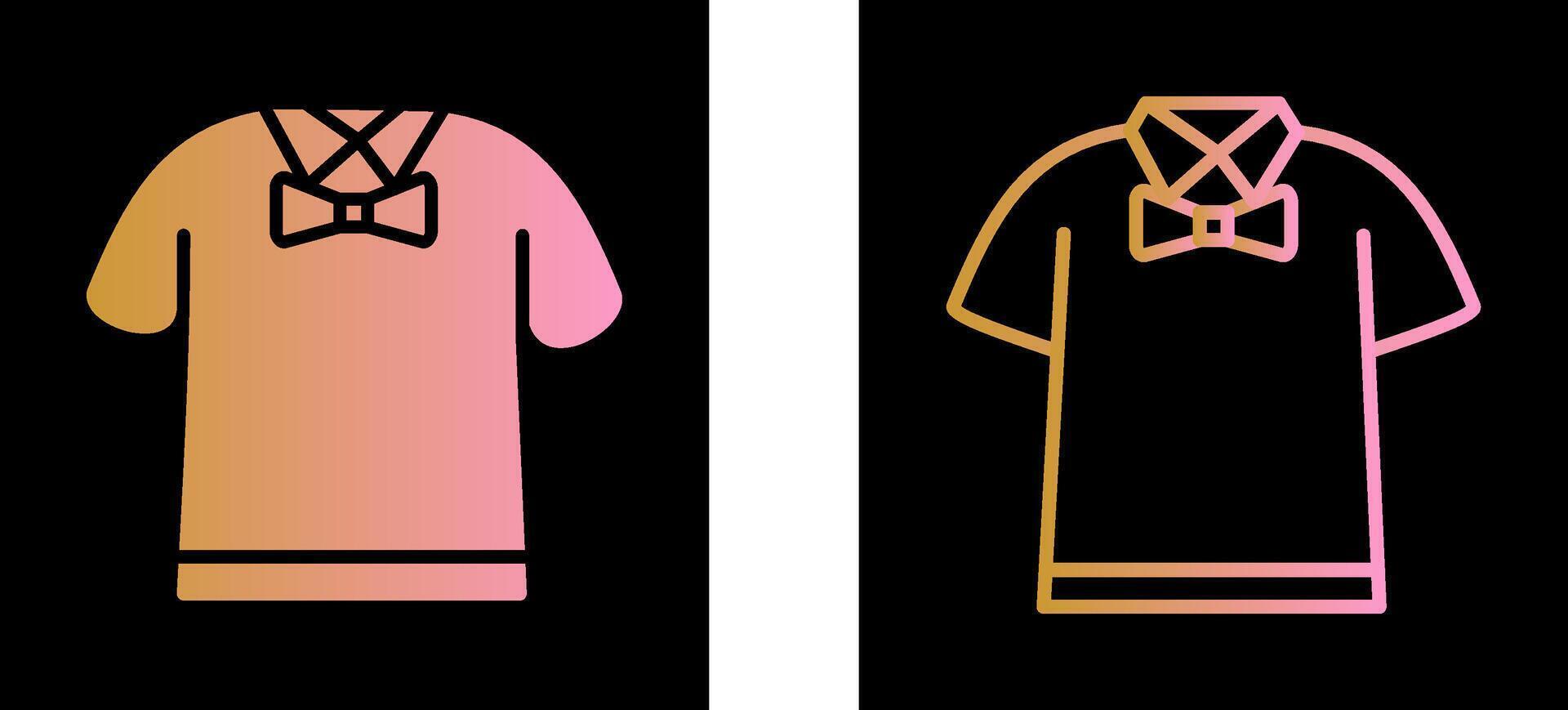 Shirt with Bow Vector Icon