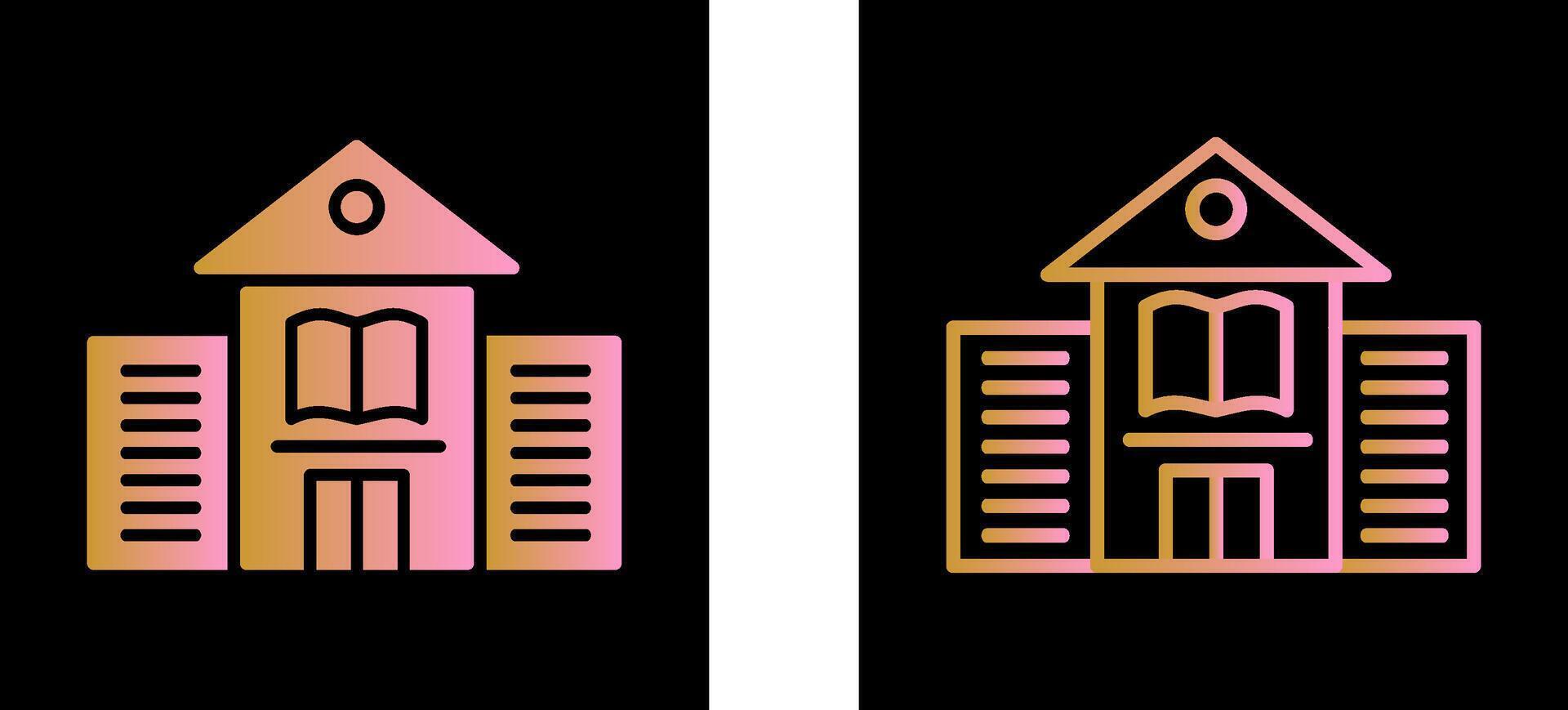 Library Building Vector Icon