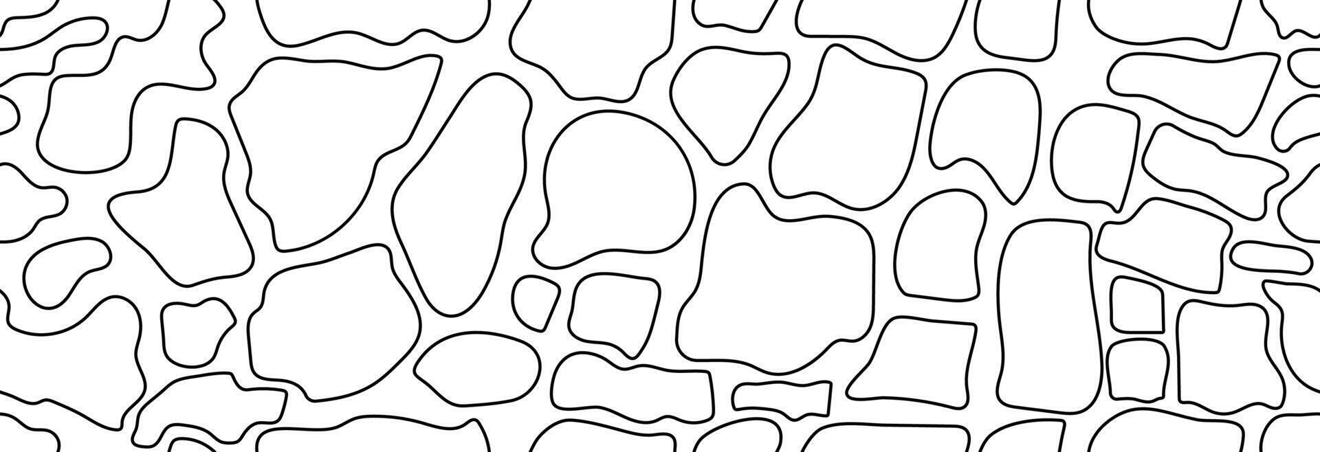 Organic contour shapes. vector