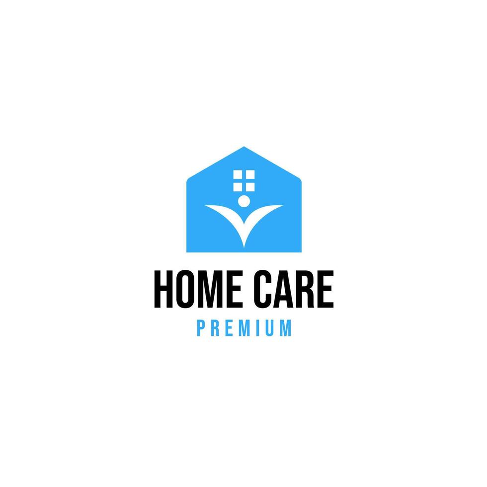 Homecare logo design for charity illustration idea vector