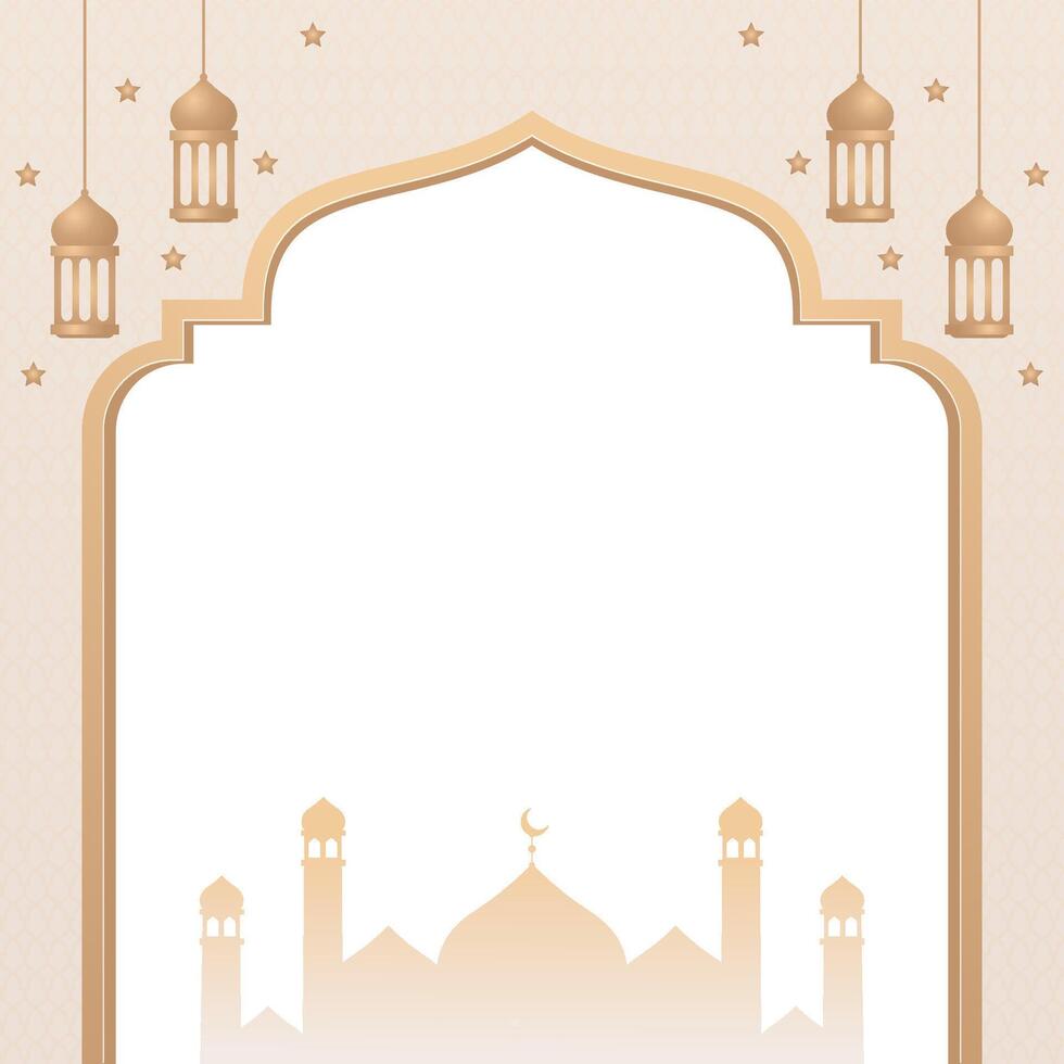 Ramadán kareem bandera antecedentes vector