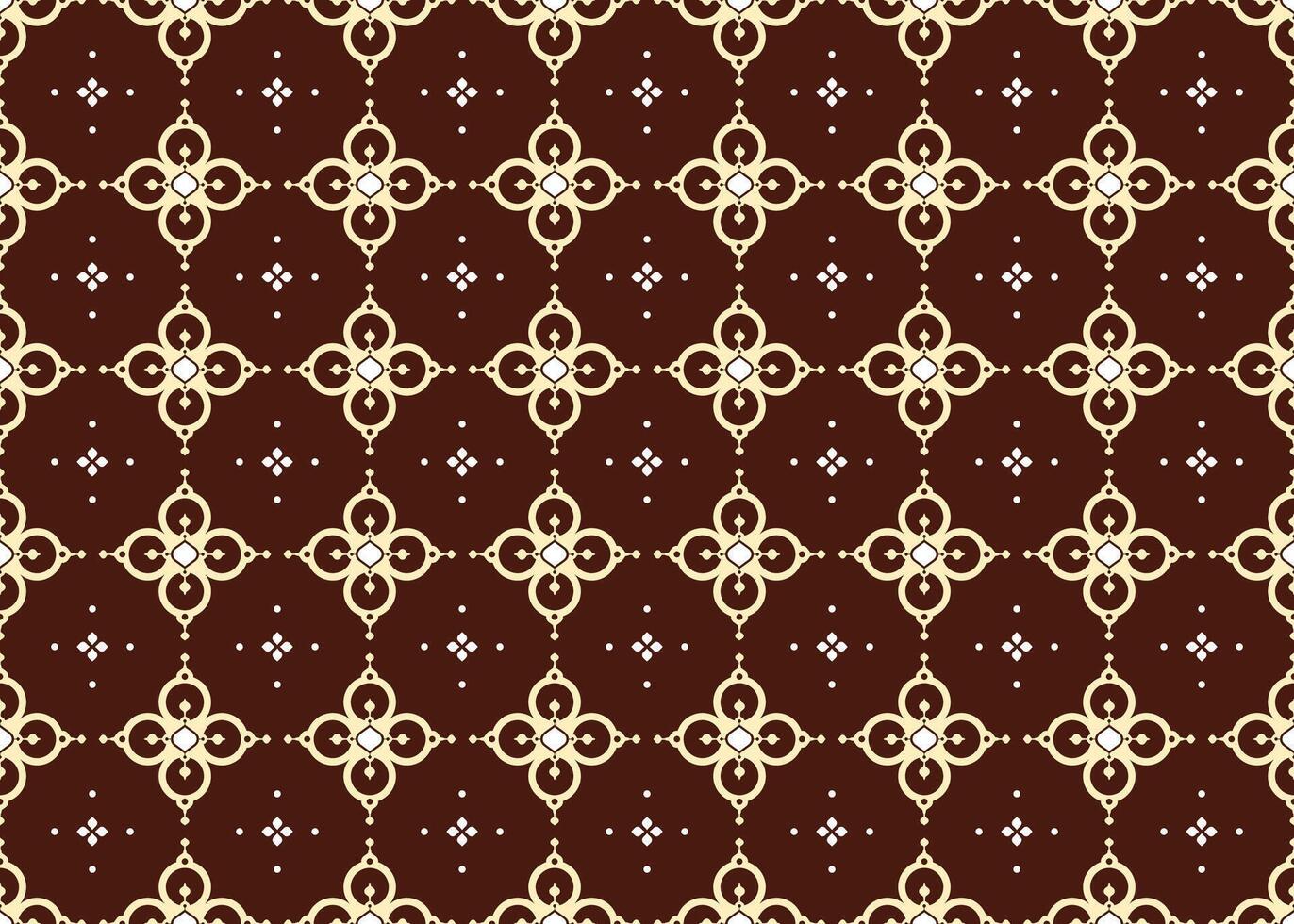 geometric and flowers design on dark background ethnic fabric seamless oriental pattern for cloth carpet wallpaper wrapping etc. vector