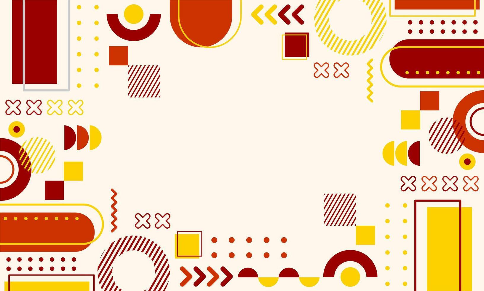 flat design of abstract geometric background vector