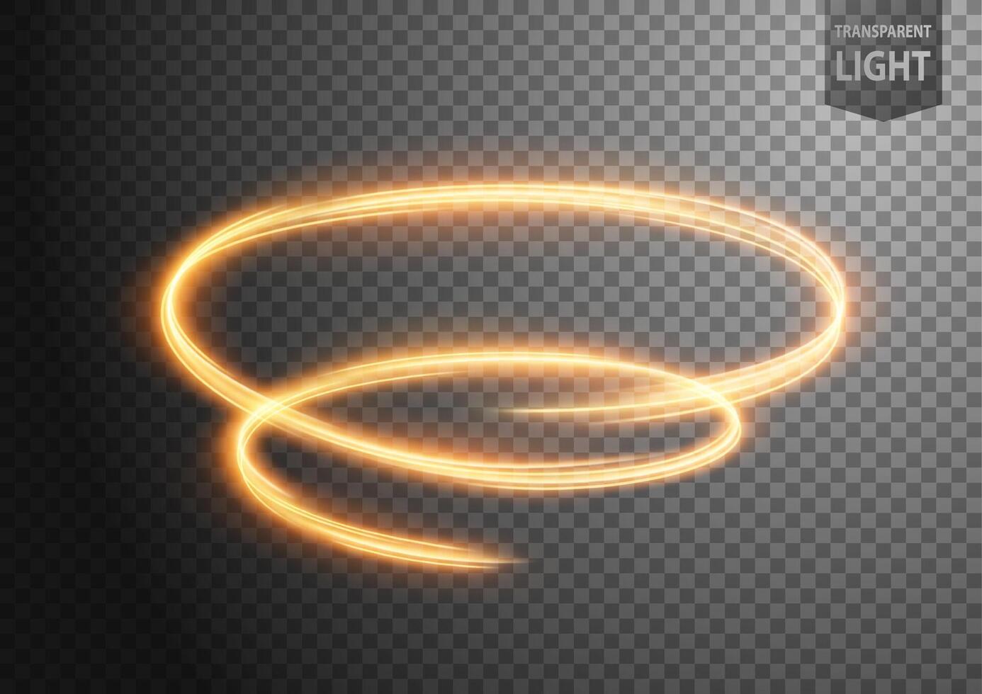 Abstract Gold Vortex of Light with A Background, Isolated and Easy to Edit, Vector Illustration