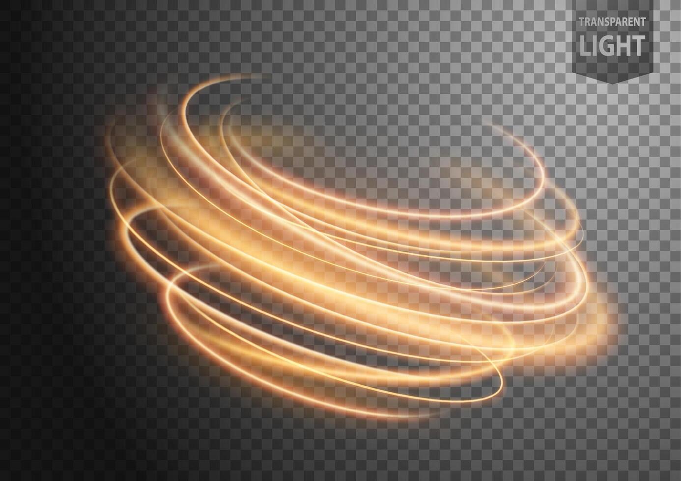 Abstract Gold Twist of Light with A Background, Isolated and Easy to Edit, Vector Illustration