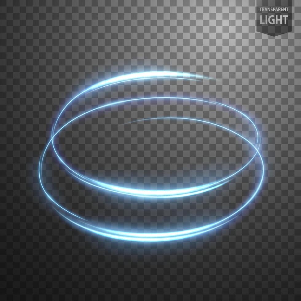 Glowing Spiral on Background, Abstract Light Speed Motion Effect, Vector Illustration