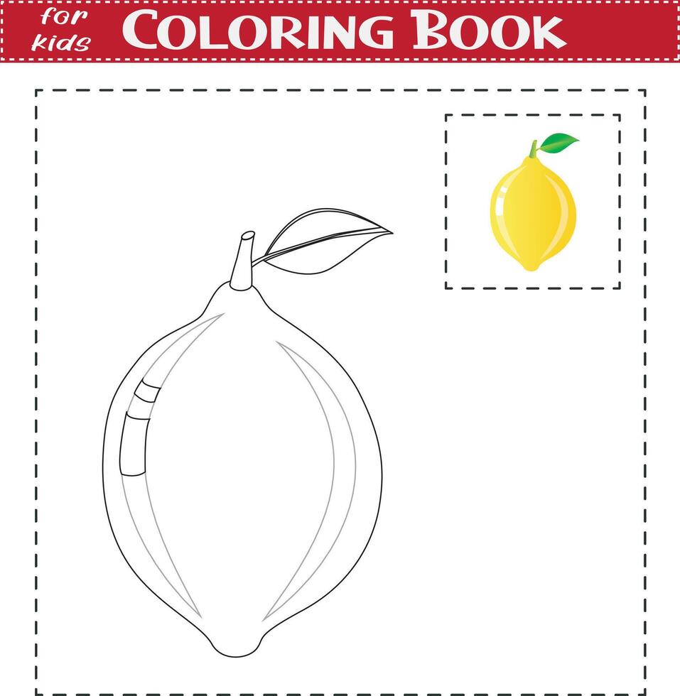 dibujado a mano colorante libro para niños vector