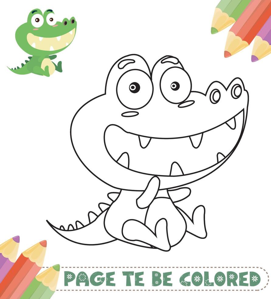 Coloring Book Cute Animals vector