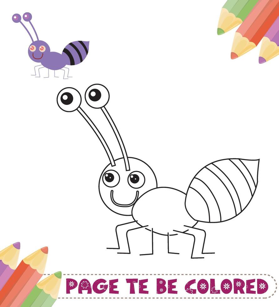 Coloring Book Cute Animals vector