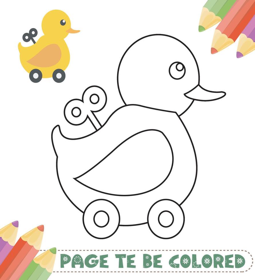 libro para colorear animales lindos vector