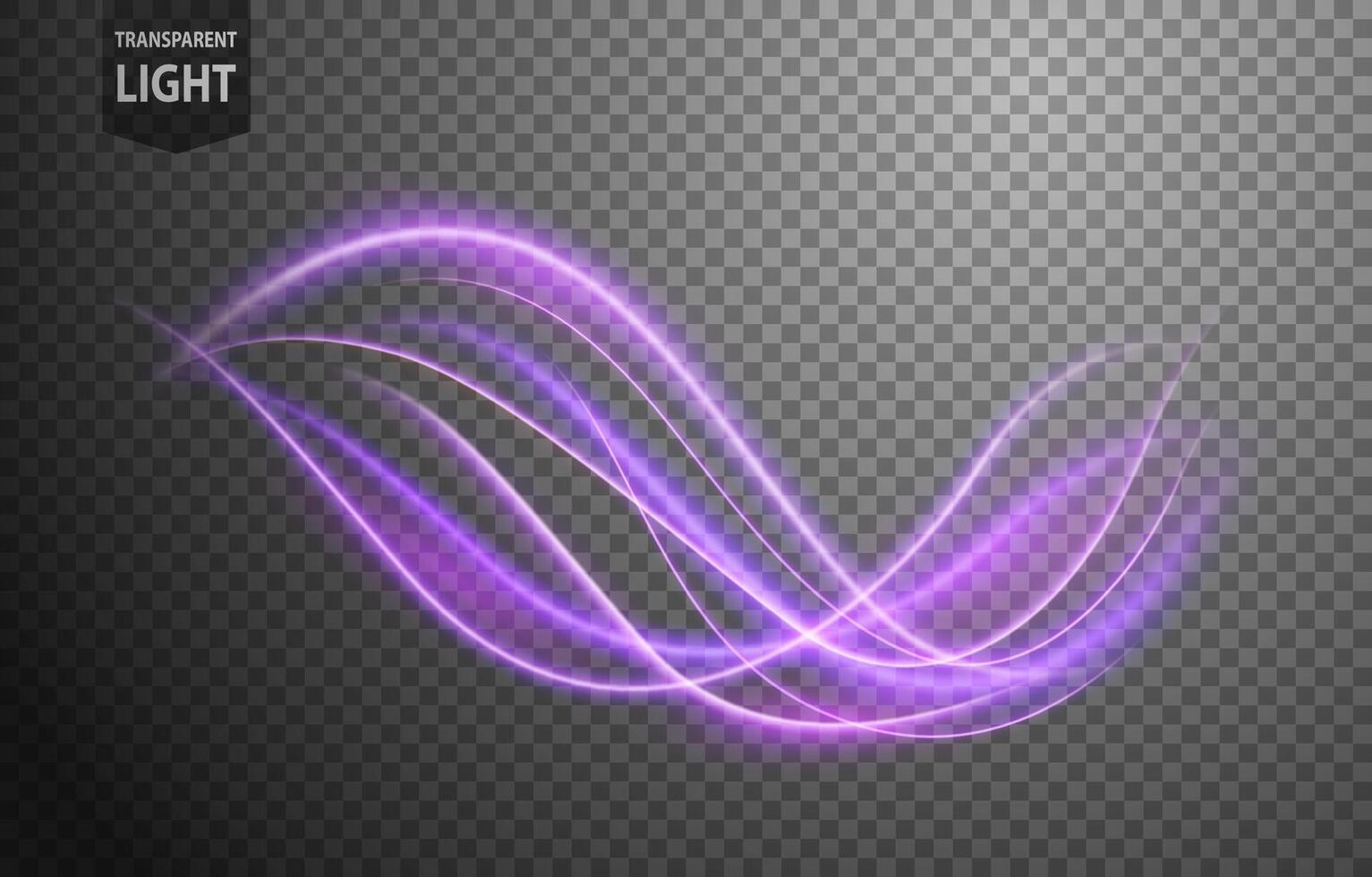 Abstract Violet Wave of Light with A Background, Isolated and Easy to Edit, Vector Illustration