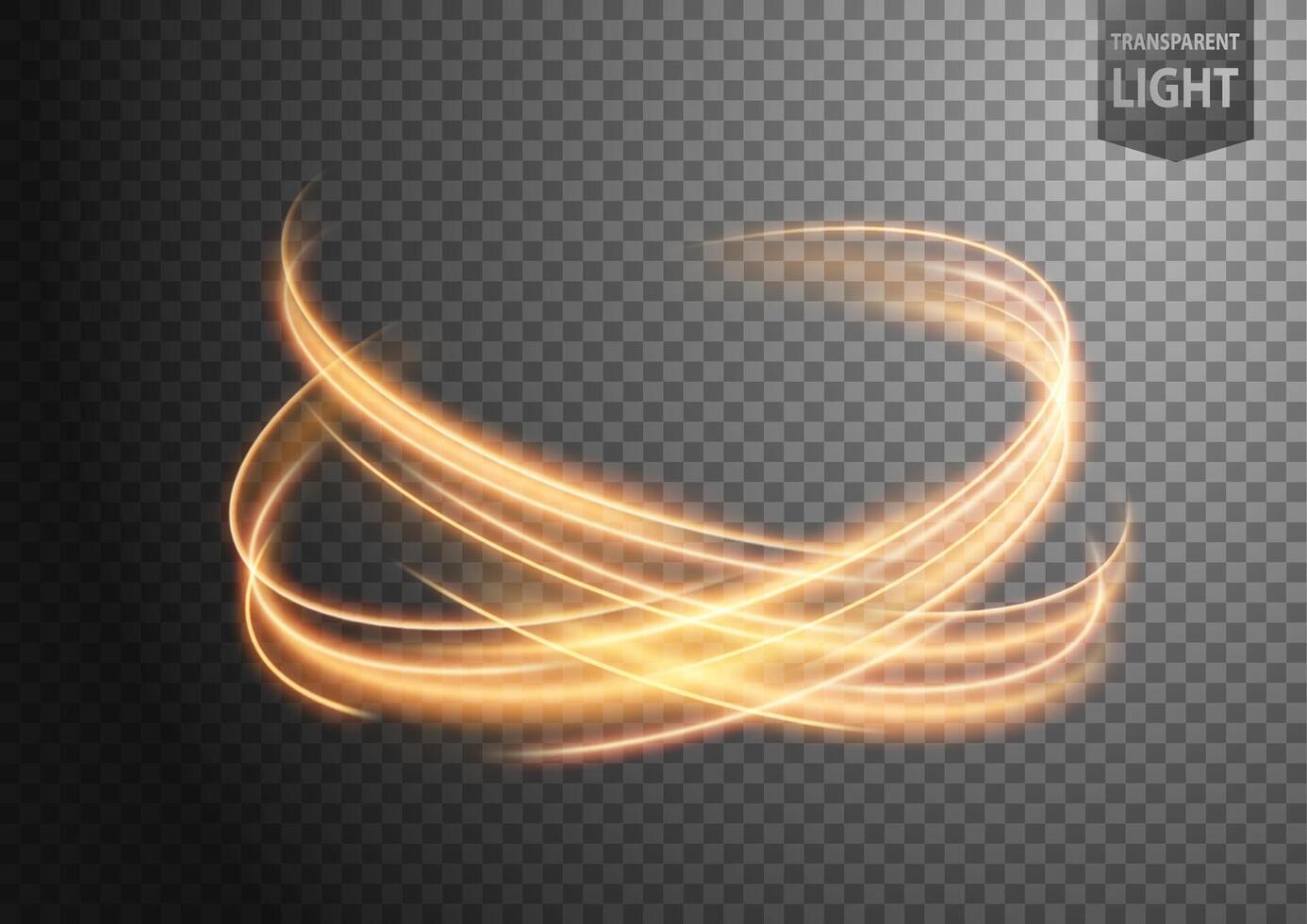 Abstract Gold Twist of Light with A Background, Isolated and Easy to Edit, Vector Illustration