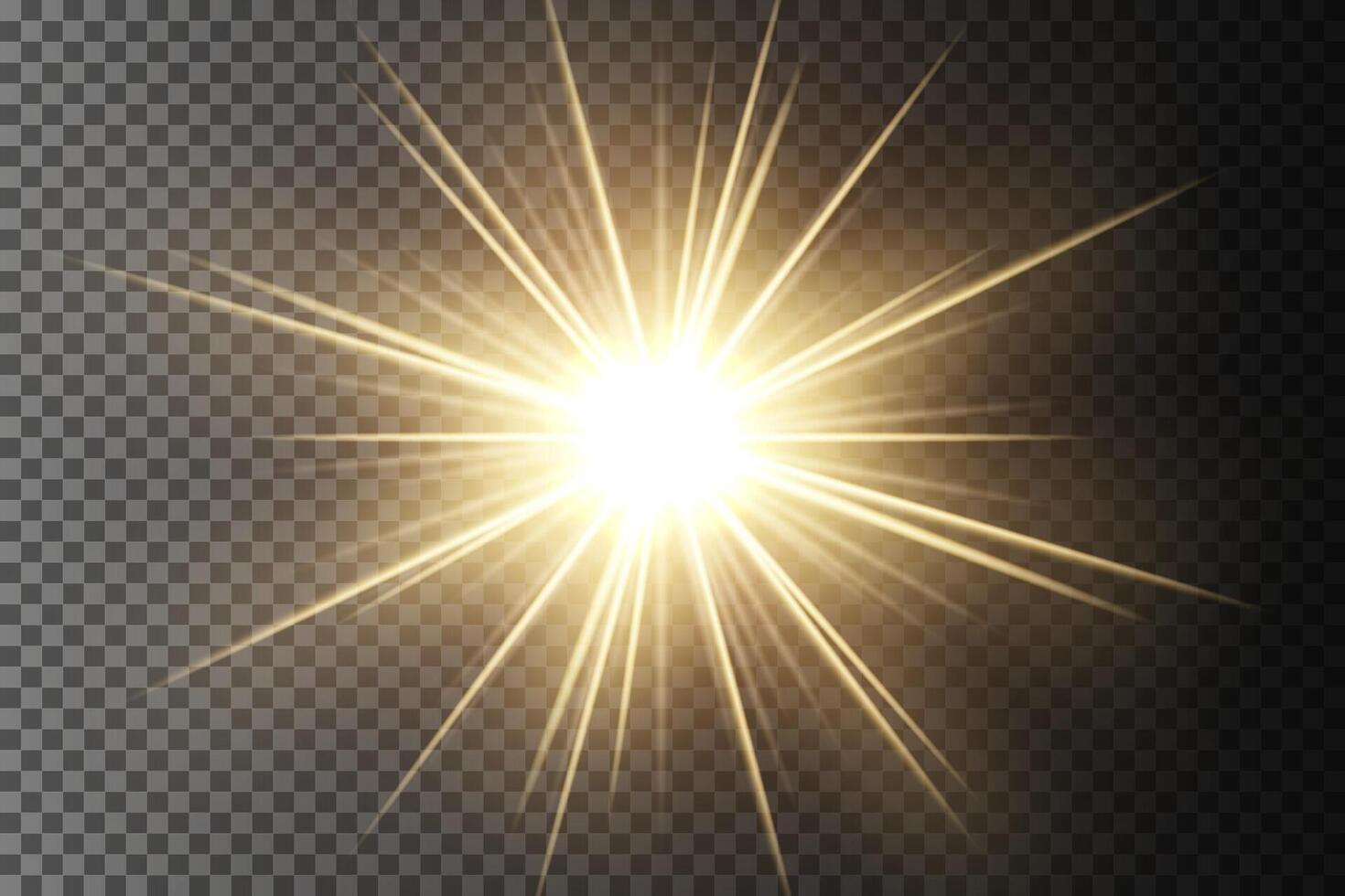 Gold Rays Background. Vector Widescreen, Vector Illustration