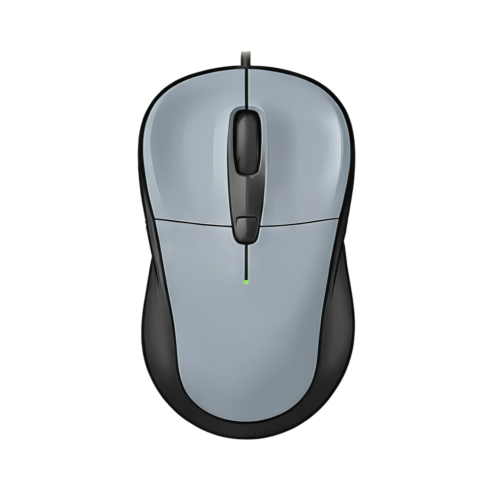 AI generated Computer Mouse Hand Drawn Cartoon Style Illustration png