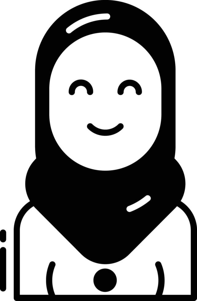 Women glyph and line vector illustration