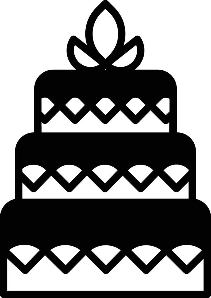 Pastry glyph and line vector illustration