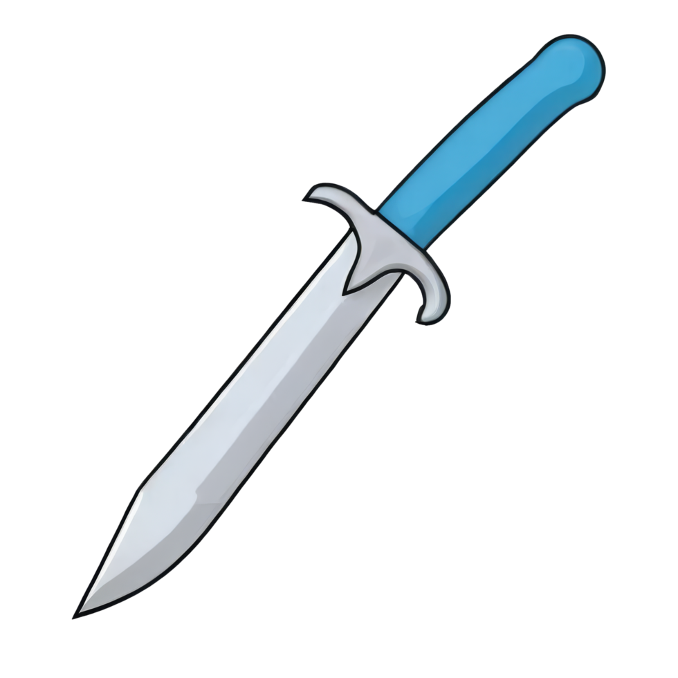 AI generated Dagger Hand Drawn Cartoon Style Illustration png