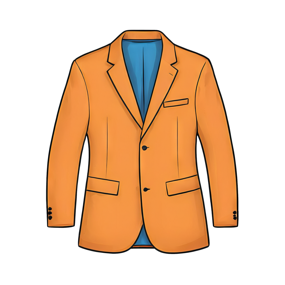 AI generated Blazer Hand Drawn Cartoon Style Illustration png