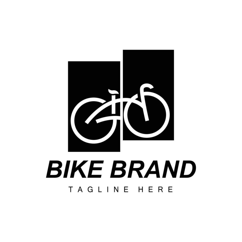 deporte bicicleta logo diseño sencillo vehículo bicicleta silueta icono vector