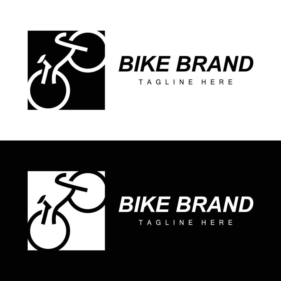 deporte bicicleta logo diseño sencillo vehículo bicicleta silueta icono vector