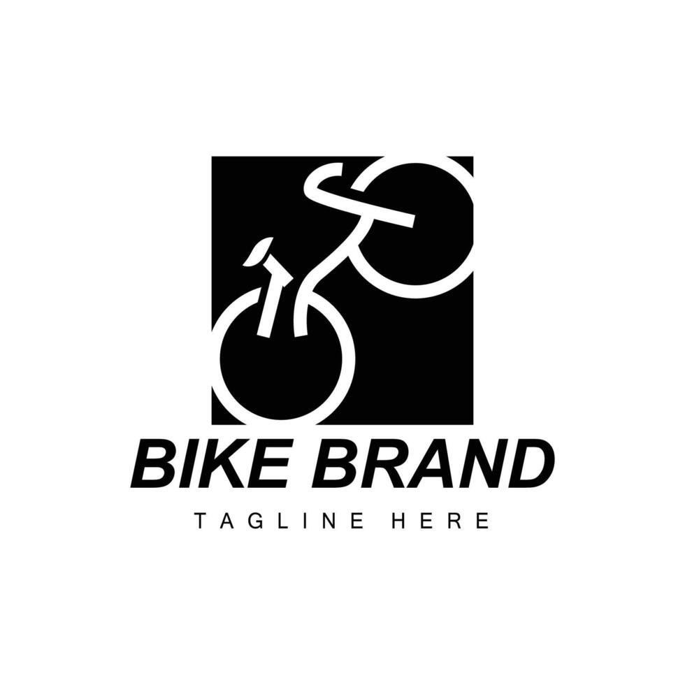 Sport bicycle logo design simple vehicle bike silhouette icon vector