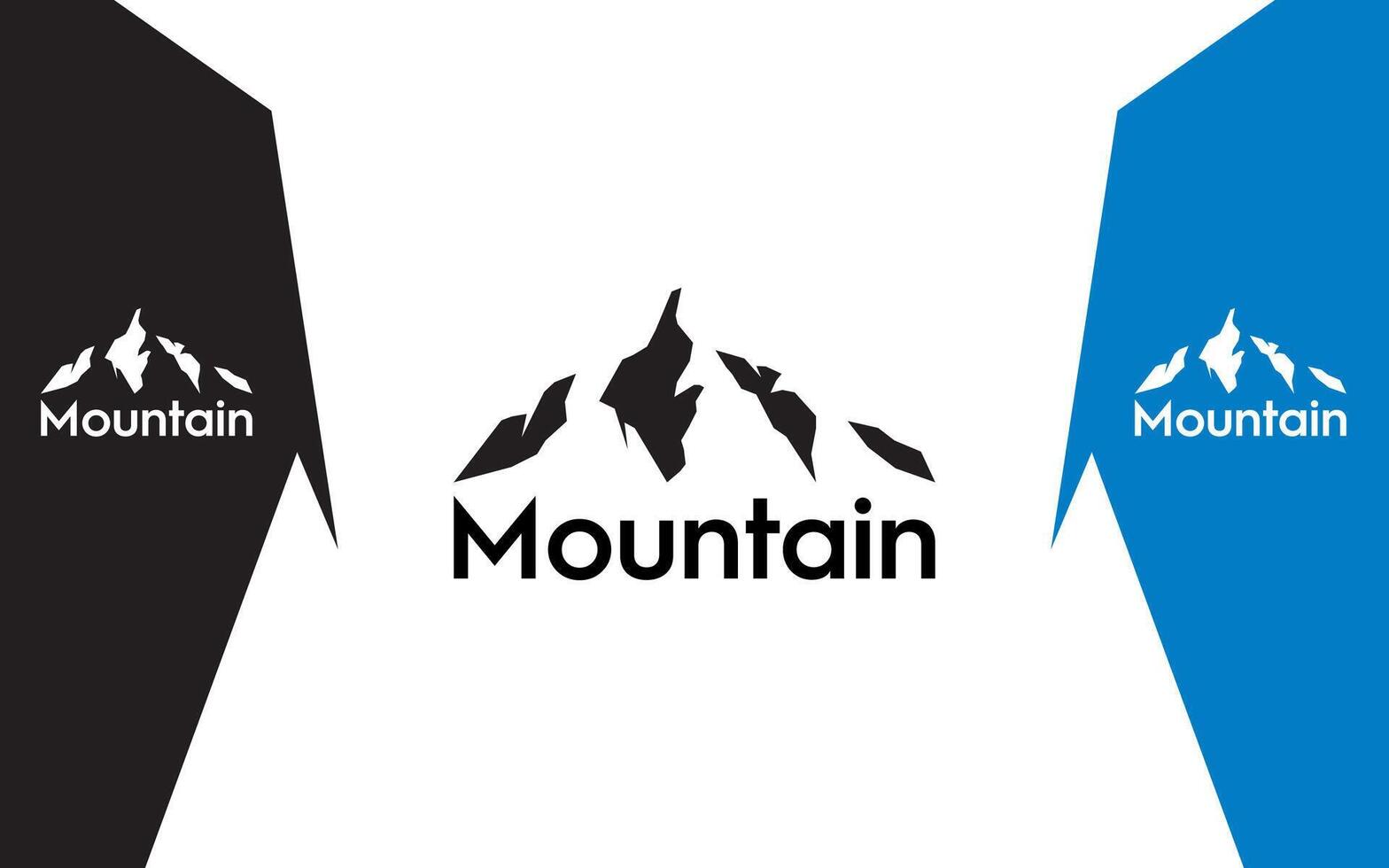 Mountain Minimalist and Modern logo vector