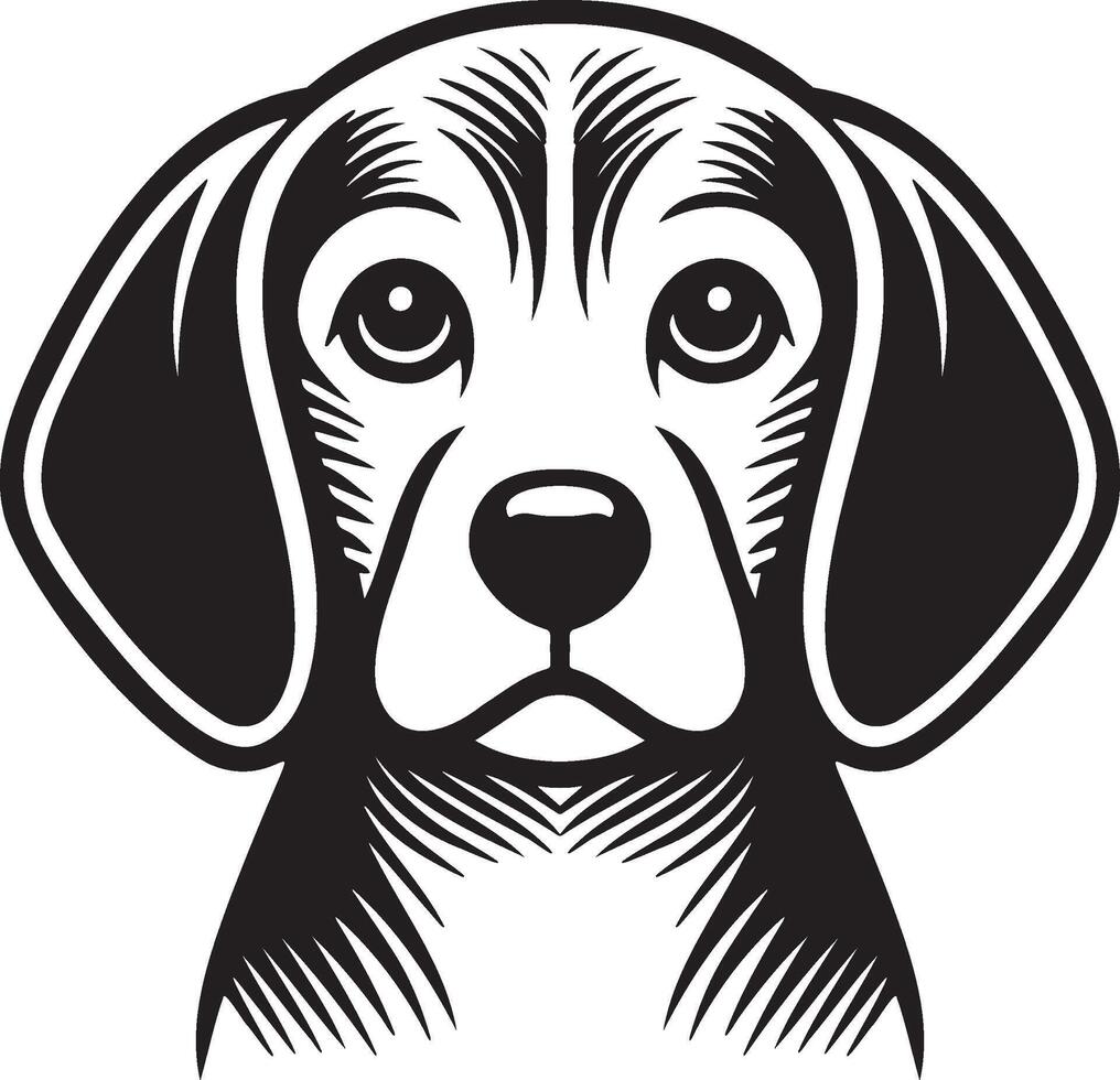 Beagle Dog Illustration. vector