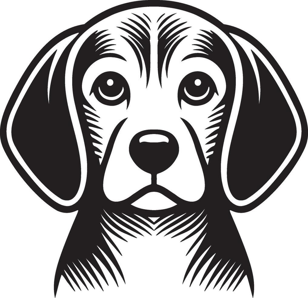 Beagle Dog Illustration. vector