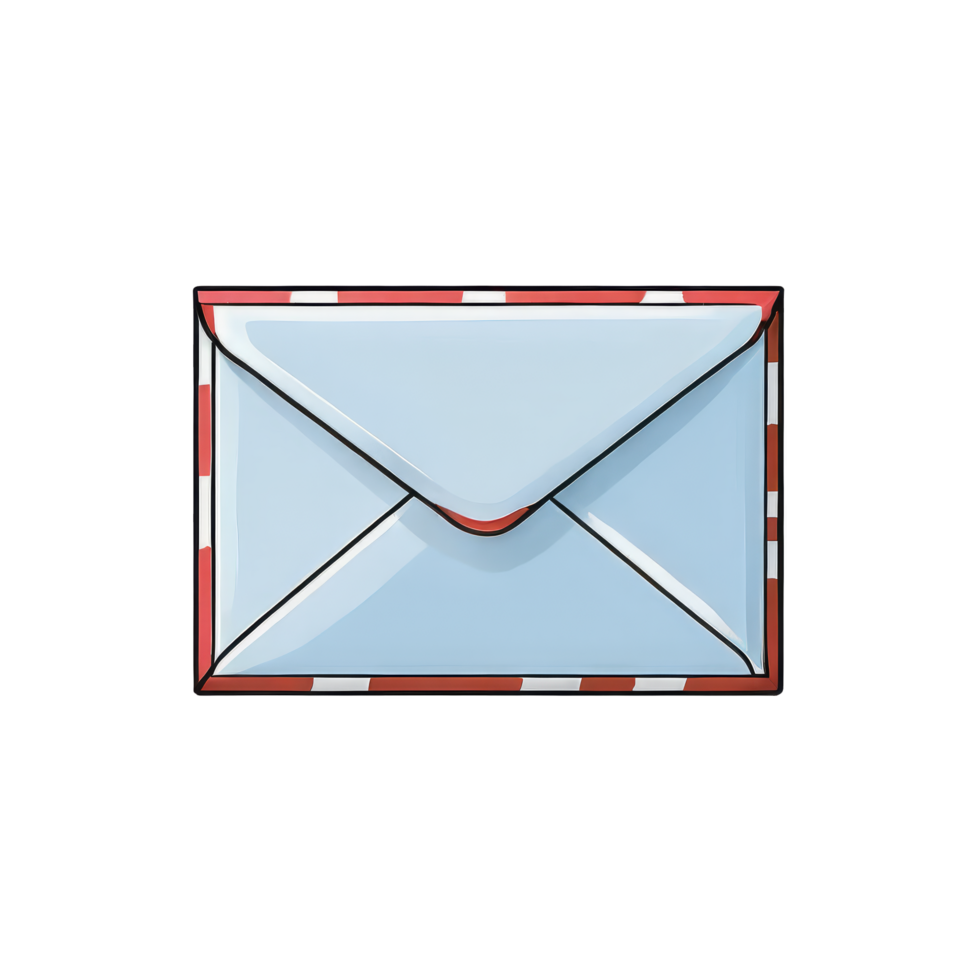 AI generated Mail Hand Drawn Cartoon Style Illustration png