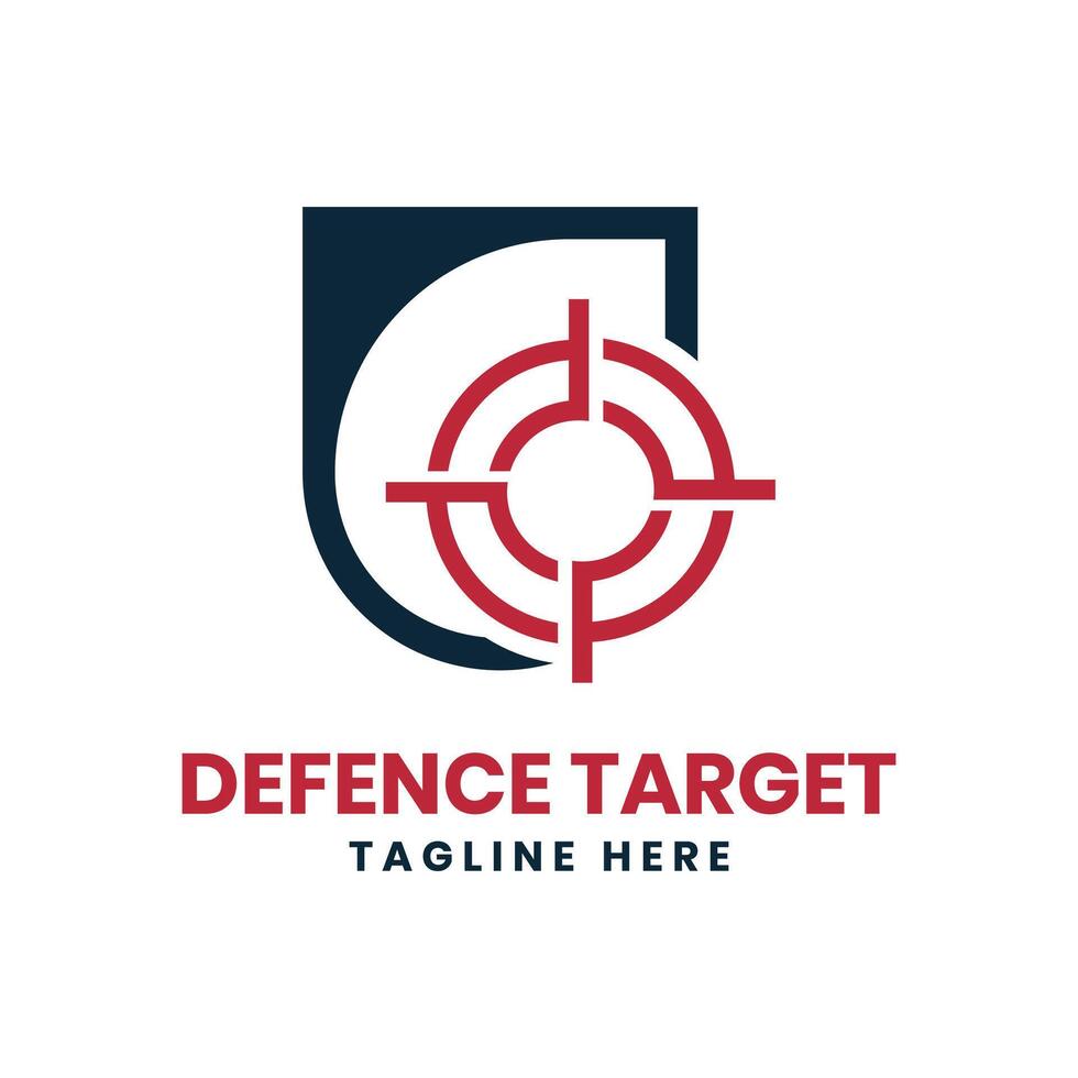 Defense Target Logo design creative vector template