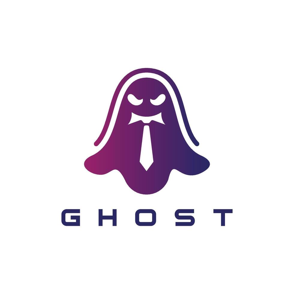 Ghost logo design Creative Modern Minimal Concept Vector Template