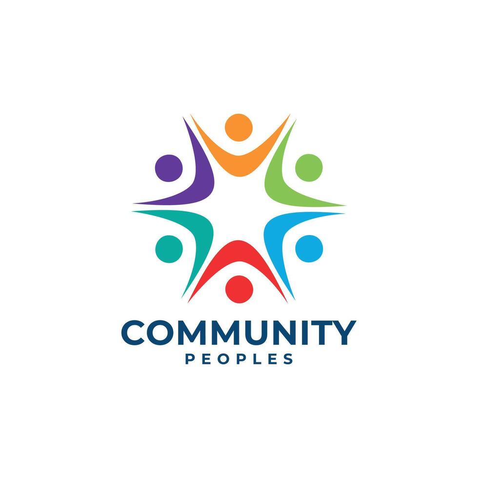 Community Logo design Vector Template Human People Team and group